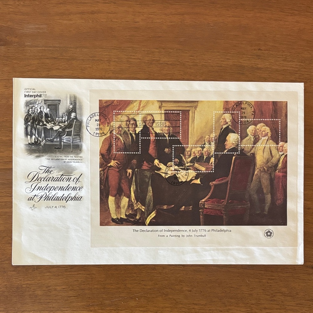 The Declaration of Independence Commemorative First Day Cover